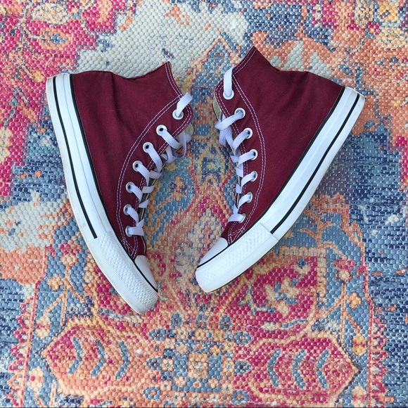 converse maroon high tops